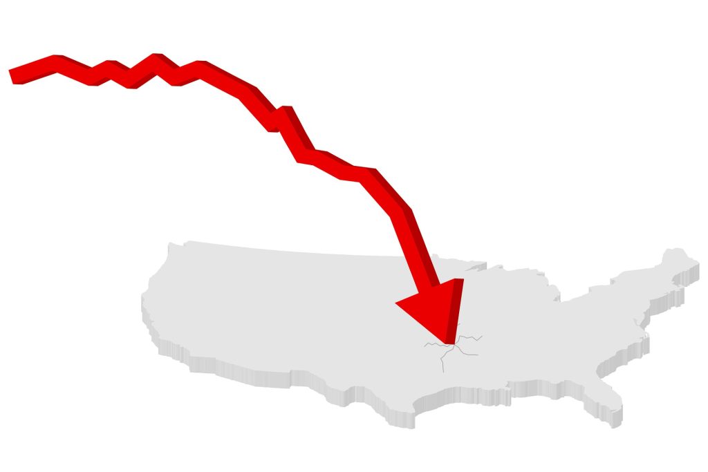 drinking water: economic decline